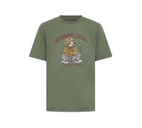 Cotton T-shirt Blend Irving Funny Graphic Vert M