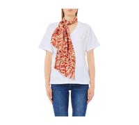 Cotton T-shirt - female - Liu Jo - T-Shirts - White - S - Tops S