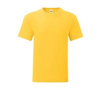 Cotton T-shirt Fruit of the Loom Iconic 150 Jaune 3XL