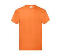 Cotton T-shirt Fruit of the Loom Original Orange S
