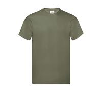 Cotton T-shirt Fruit of the Loom Original Vert 2XL