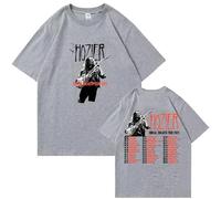 Cotton T-Shirt Hozier Tour Reversible Printed Shirt Men's and Women's Round Neck T-Shirt Unreal Unearth Short Sleeve Summer Hip-Hop Pullover Shirt XS-3XL-Gray||M