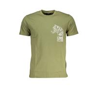Cotton T-Shirt - male - Cavalli Class - T-Shirts - Green - L - Tops L