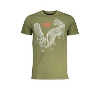 Cotton T-Shirt - male - Cavalli Class - T-Shirts - Green - M - Tops M