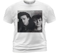 Cotton T Shirt Tears Roll Down Songs from The Big Chair Album Tee Roland Orzabal White XXL