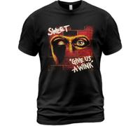 Cotton T-Shirt The Sweet Give Us a Wink Album Tee Brian Connolly Steve Priest Black