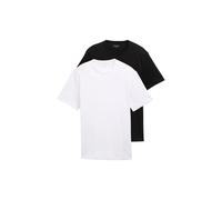 Cotton T-shirt with a logo Tom Tailor (x2) Gris S