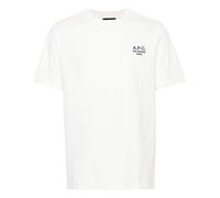 A.P.C. T-Shirt Rue Madame Logo - Men's - White/Dark Navy - Medium