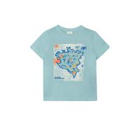 Cotton T-Shirt with Front Print Straight Cut Child s.Oliver Turquoise 8/9 years