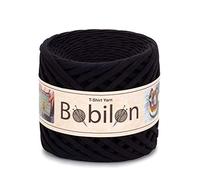 Bobilon T-Shirt Yarn 7-9 mm, Cotton Crochet & Macrame - Black Passion