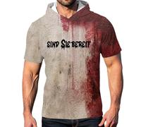Cotton T Shirts For Men Uk,Men'S Problem Solved Halloween Bloody T-Shirt Shirts Tops