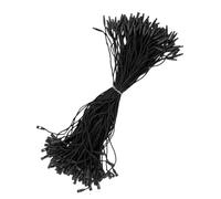 Cotton Tag String Fasteners - 7.87×0.39×0.39 Inches Hangable Rope | 100x Lock Tag Rope | Garment Accessories for Clothing Merchandise and Product Labelling