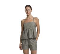 Cotton tank top for women Urban Classics Cami striped Vert M