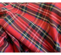 Quality Tartan Fabric - Red Royal Stewart Tartan Print - 100% Cotton Craft Fabric Material Per Metre