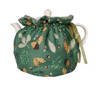 Cotton Tea Cozy, Garden Vintage Teapot Cozies Dust Proof Insulated Tea Pot Cover Home Kitchen Table Decorative Accessories Tea Kettle Quilt for Hotel Restaurant Tea Party (Leaves)