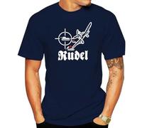 Cotton Tee Shirt Rudel Hans Ulrich Stuka Oberst Luftwaffe Ju 87G 37cm Panzerabwe - T Shirt Black S
