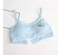 Cotton Teen Girl’s Sport Bra with Adjustable Strap Wire Free Training Bralette 1 Pack A-Cup Kids to Teens 6-16 Years Vest Bra Clothes Underwear for Children Girls Comfortable Supportive Underclothes