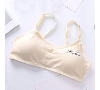 Cotton Teen Girl’s Sport Bra with Adjustable Strap Wire Free Training Bralette 1 Pack A-Cup Kids to Teens 6-16 Years Vest Bra Clothes Underwear for Children Girls Comfortable Supportive Underclothes