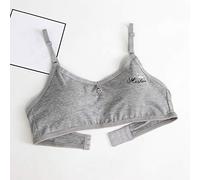 Cotton Teen Girl’s Sport Bra with Adjustable Strap Wire Free Training Bralette 1 Pack A-Cup Kids to Teens 6-16 Years Vest Bra Clothes Underwear for Children Girls Comfortable Supportive Underclothes