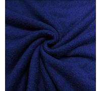 Cotton Terry Towelling 60" Fabric Plain Soft Double Sided Beach Bath Towel Fabric sold per Half Metre and Metre (Metre 100cm x 150cm, Navy)