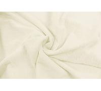 Cotton Terry Towelling 60" Fabric Plain Soft Double Sided Beach Bath Towel Fabric Sold per Half Metre and Metre (Half Metre 50 cm x 150cm, Cream)