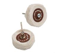 Cotton Thread Polish Buffing Wheels 50mm Diameter for Jewelry, Hardware, and Ceramic Applications (White cloth wheel)