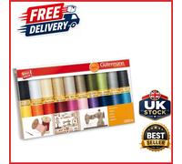 Cotton Thread Set 20 Reels 100m Assorted for Hand and Machine Sewing