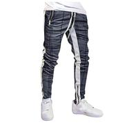 Cotton Tracksuit Bottoms Men, Elasticated Joggers Drawstring Sweatpants Gym Sports Casual Bottoms Trousers with Pockets Mens Thermal Joggers Pants for Men Fleece Trousers (XL, Dark Gray
