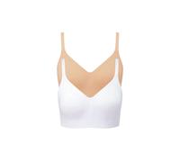 Cotton Traders 2 Pack Abby Non-Wired Comfort Fit Bras Multi 38DD