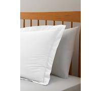 Cotton Traders 200 Thread Count Oxford Pillowcase Pair In White White One Size