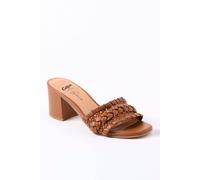 Cotton Traders Grace Leather Heels In Brown Brown 4