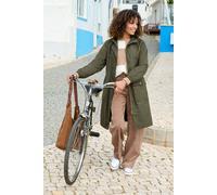 Cotton Traders Longline Showerproof Parka In Green Green 12