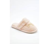 Cotton Traders Snuggle Up Mule Slippers In Cream Cream 7-8
