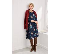 Cotton Traders Soft Touch Jersey Knee Length Swing Dress In Navy Navy 12