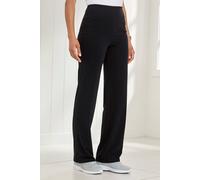 Cotton Traders Soft Touch Stretch Yoga Pants In Black Black 12S