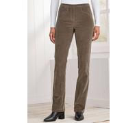 Cotton Traders Straight-Leg Pull-On Cord Trousers In Brown Brown 22R