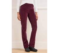 Cotton Traders Straight-Leg Pull-On Cord Trousers In Wine Wine 22R