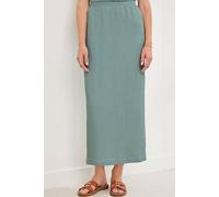 Cotton Traders Textured Jersey Maxi Skirt In Pale Green Pale Green 10