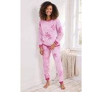 Cotton Traders Textured Pj Set 29" Inside Leg In Rose Rose 22