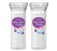 Cotton Tree Cotton Wool Pads - 2 Packs of 80 Soft & Gentle Cotton Pads - Ideal for Makeup Removal & Skincare, Size Small