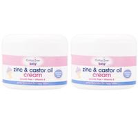 Cotton Tree Zinc And Castor Oil Nappy Rash Cream - Baby Skin Care Cream - Moisturizing And Protective - Pack Of 2 X 200Ml