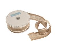 Cotton Trim Hessian Fabric Roll, Ideal Craft Decoration|Natural|10mx55mm|GTCB006