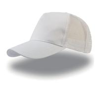 Cotton trucker cap Atlantis Headwear Rapper Blanc TU