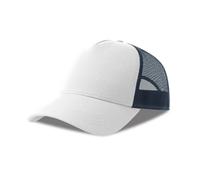 Cotton trucker cap Atlantis Headwear Rapper-S Blanc TU