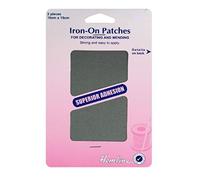 Cotton Twill Patches Iron On, 10x15cm - Light Grey