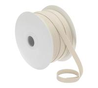 Cotton Twill Tape 1/4 Inch 50 Yards 100% Cotton Ribbon Bias Tape Herringbone Webbing Trim for Sewing Gift Wrapping,Black