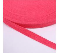 Cotton Twill Tape 10mm Bunting Herringbone Webbing Ribbon Bias Binding Tape for Sewing 33 Colours 3/8 inch Wide (Cerise Pink, 10 metre)