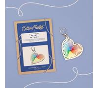 COTTON TWIST Kids Heart Keyring Craft Kit - Children Creative Fun Game Play Set, DIY Activity Box for Boys and Girls - 3+ Years