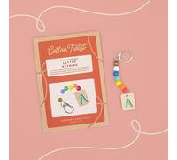 COTTON TWIST Kids Letter Keyring Making Craft Kit - Children Creative Keychain Designing Play Set for Boys and Girls - Suitable for Ages 3+ - Letter H