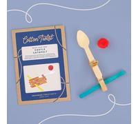 COTTON TWIST Kids Make Your Own Castle Catapult Craft Kit - Children Creative Game Play Set DIY Activity Box for Boys and Girls - Single Unit